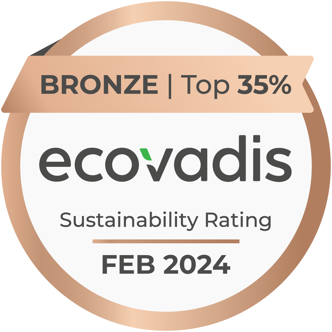 EcoVadis Bronze Sustainability Rating Award