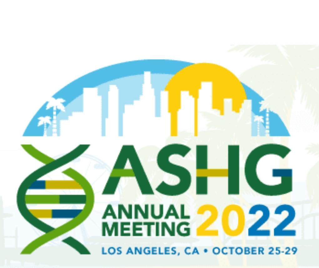 ASHG Annual Meeting 2022 RTI