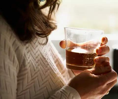 Woman with drink