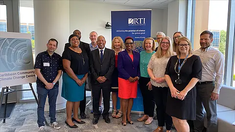 RTI and Caribbean Community Climate Change leaders sign MOU